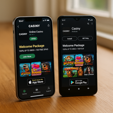 Casiny Casino - Mobile Apps - iOS and Android Download