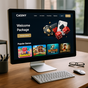 Casiny Casino - Desktop Platform Design - Clean User Interface