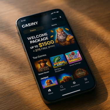 Casiny Casino - Mobile Platform - Responsive Gaming on iPhone and Android